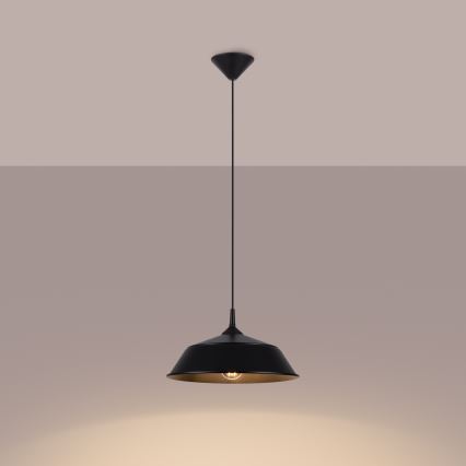 Chandelier on a string FRIKA 1xE27/15W/230V d. 34 cm black
