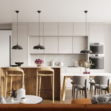 Chandelier on a string FRIKA 1xE27/15W/230V d. 34 cm black