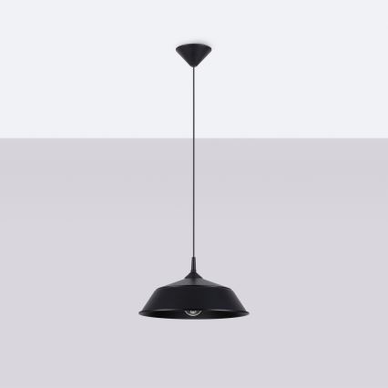 Chandelier on a string FRIKA 1xE27/15W/230V d. 34 cm black