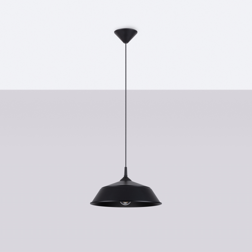 Chandelier on a string FRIKA 1xE27/15W/230V d. 34 cm black