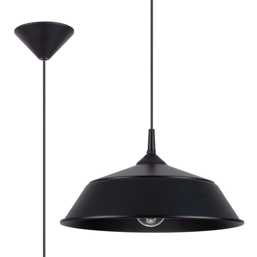 Chandelier on a string FRIKA 1xE27/15W/230V d. 34 cm black