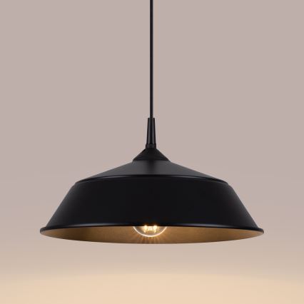 Chandelier on a string FRIKA 1xE27/15W/230V d. 34 cm black