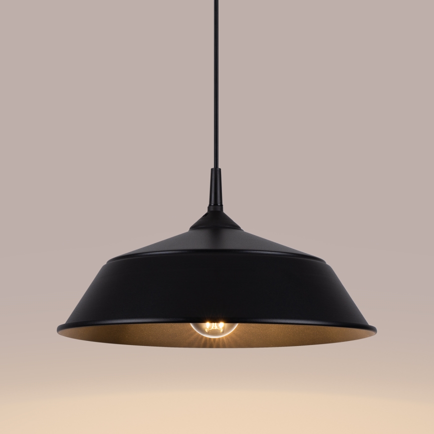 Chandelier on a string FRIKA 1xE27/15W/230V d. 34 cm black