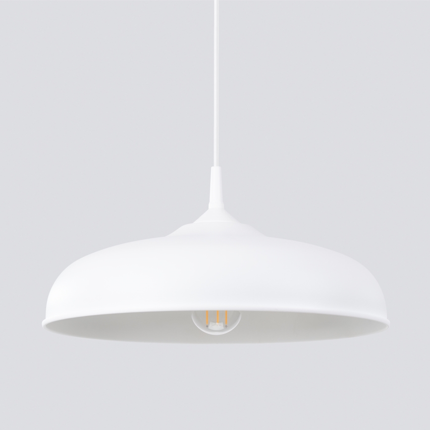 Chandelier on a string GINA 1xE27/15W/230V d. 38 cm white