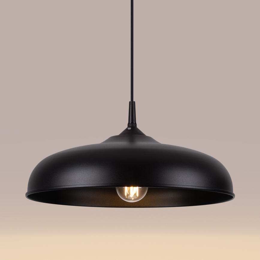 Chandelier on a string GINA 1xE27/15W/230V d. 38 cm black