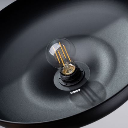 Chandelier on a string GINA 1xE27/15W/230V d. 38 cm black
