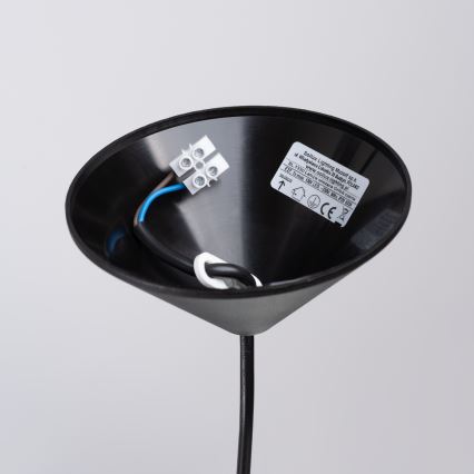 Chandelier on a string GINA 1xE27/15W/230V d. 38 cm black