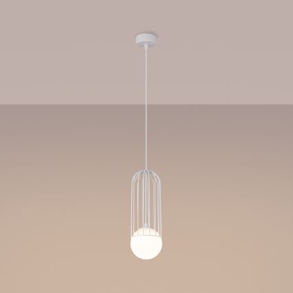 Chandelier on a string BRINA 1xG9/8W/230V white
