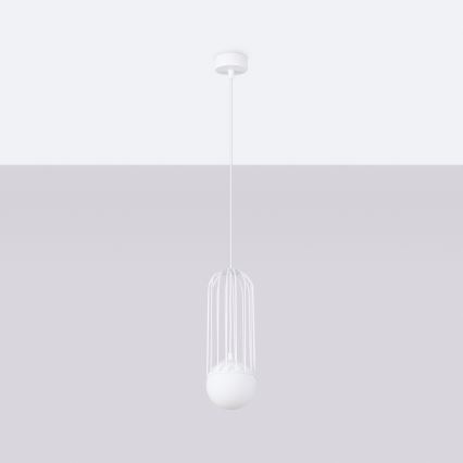 Chandelier on a string BRINA 1xG9/8W/230V white