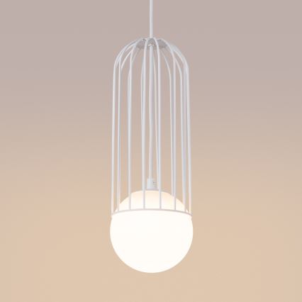 Chandelier on a string BRINA 1xG9/8W/230V white