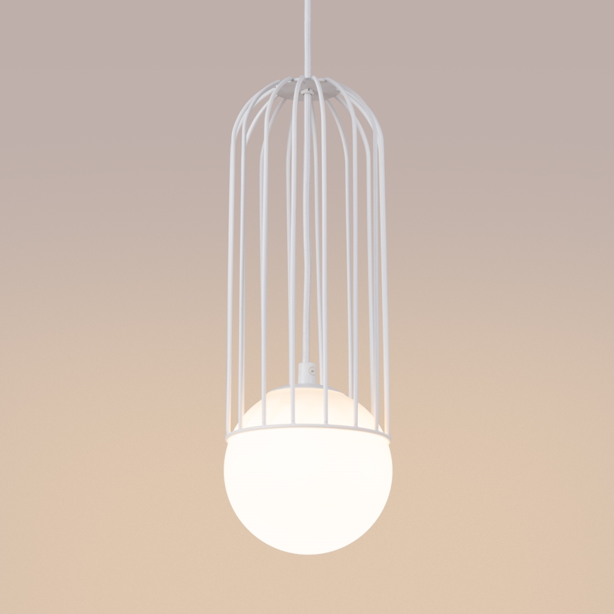 Chandelier on a string BRINA 1xG9/8W/230V white