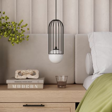Chandelier on a string BRINA 1xG9/8W/230V black