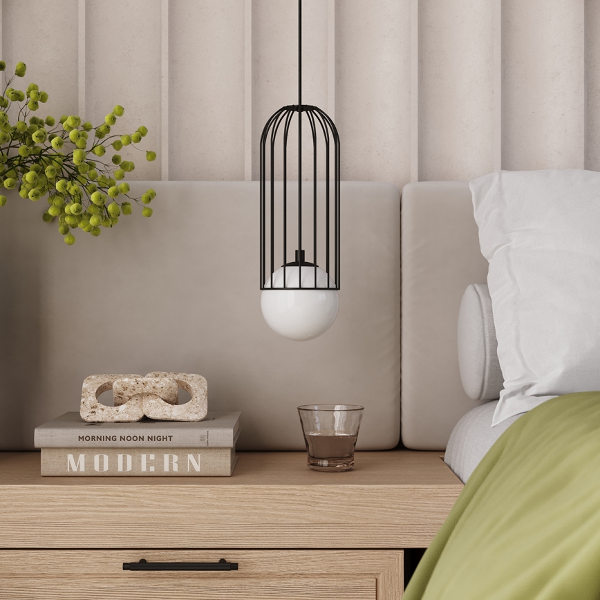 Chandelier on a string BRINA 1xG9/8W/230V black
