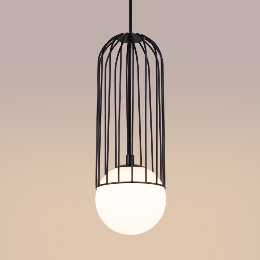 Chandelier on a string BRINA 1xG9/8W/230V black