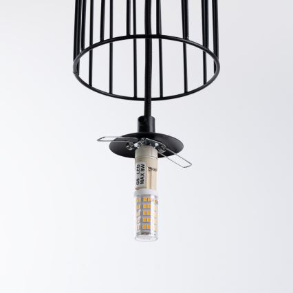 Chandelier on a string BRINA 1xG9/8W/230V black