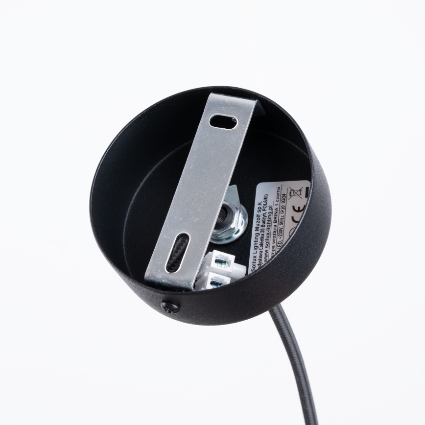 Chandelier on a string BRINA 1xG9/8W/230V black
