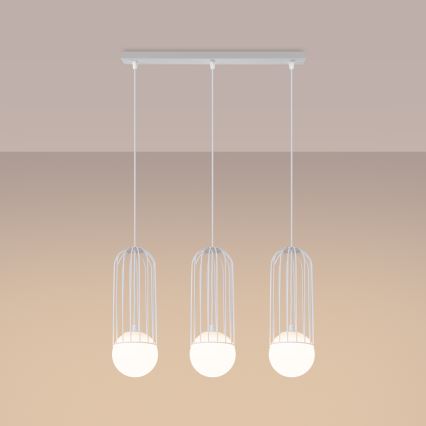 Chandelier on a string BRINA 3xG9/8W/230V white