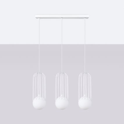 Chandelier on a string BRINA 3xG9/8W/230V white