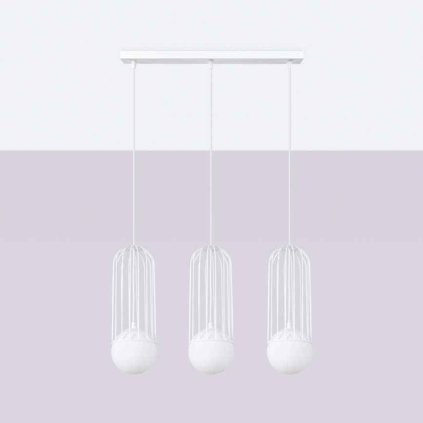 Chandelier on a string BRINA 3xG9/8W/230V white