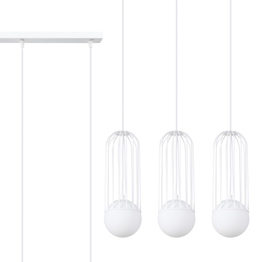 Chandelier on a string BRINA 3xG9/8W/230V white