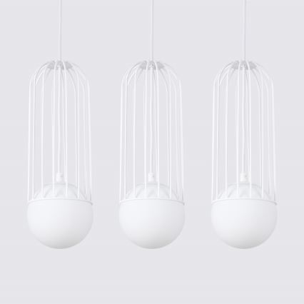 Chandelier on a string BRINA 3xG9/8W/230V white