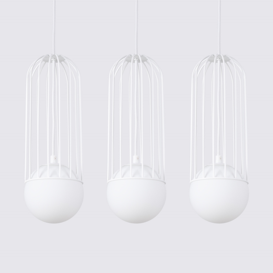 Chandelier on a string BRINA 3xG9/8W/230V white