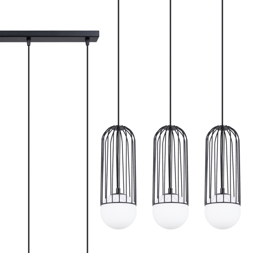 Chandelier on a string BRINA 3xG9/8W/230V black