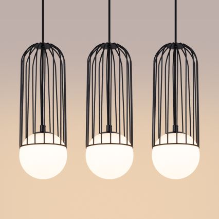 Chandelier on a string BRINA 3xG9/8W/230V black