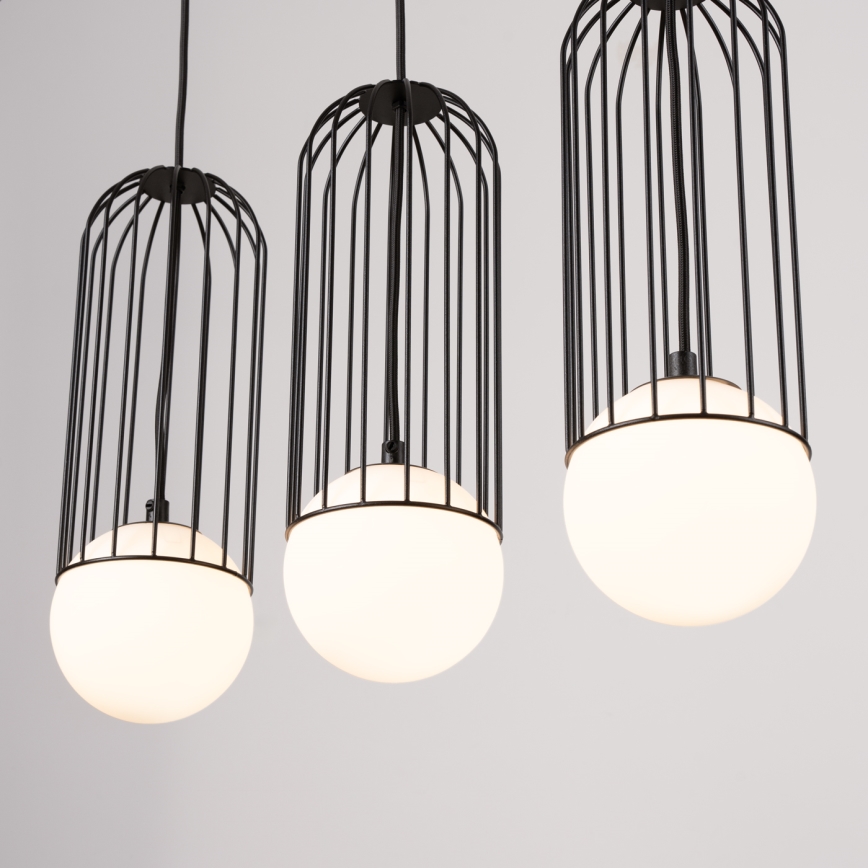 Chandelier on a string BRINA 3xG9/8W/230V black