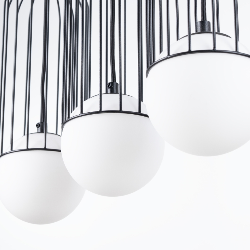 Chandelier on a string BRINA 3xG9/8W/230V black
