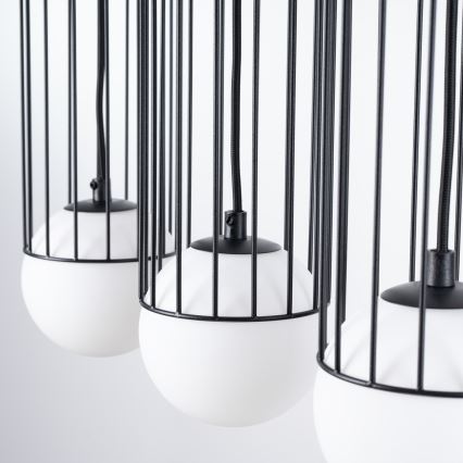 Chandelier on a string BRINA 3xG9/8W/230V black