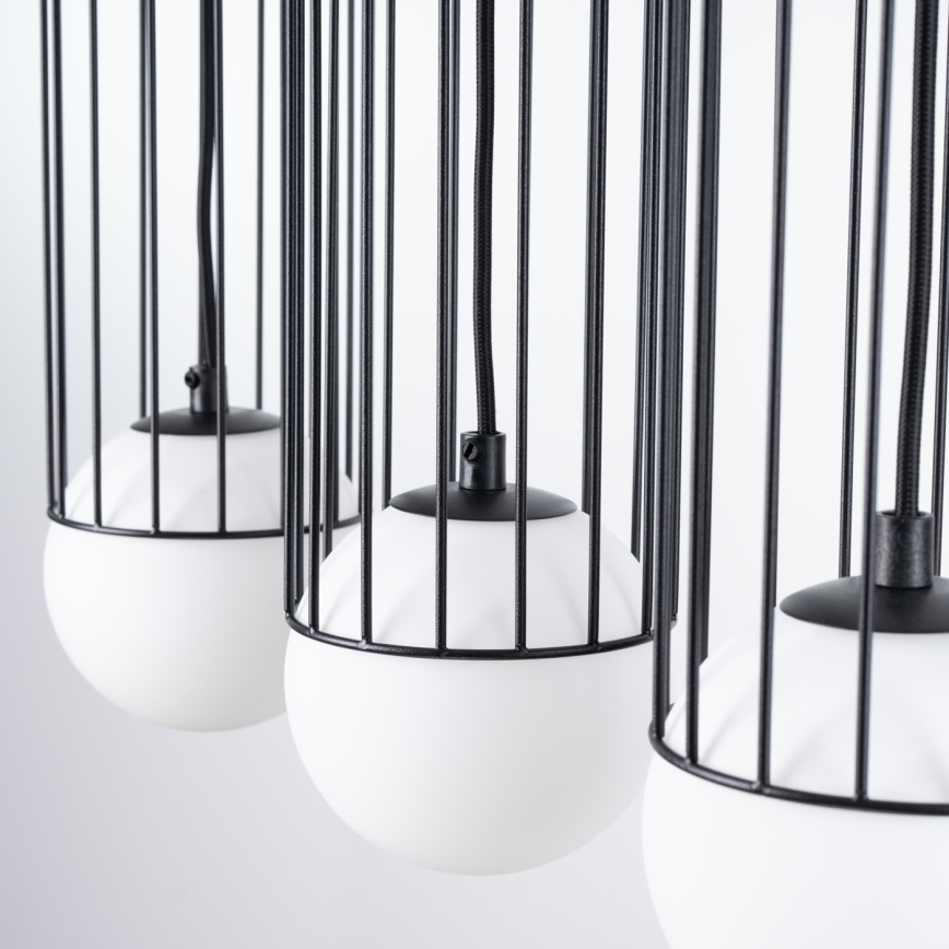 Chandelier on a string BRINA 3xG9/8W/230V black
