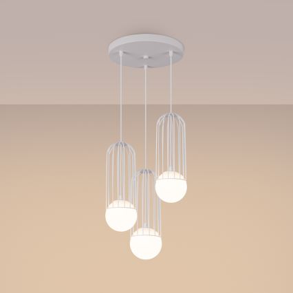 Chandelier on a string BRINA 3xG9/8W/230V white
