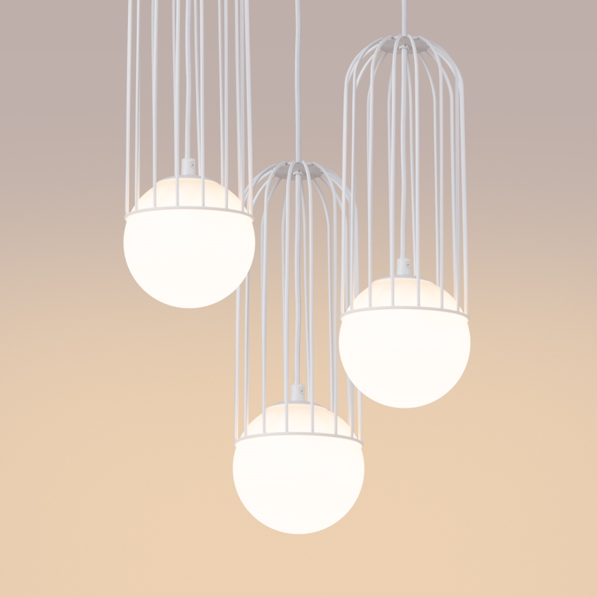 Chandelier on a string BRINA 3xG9/8W/230V white