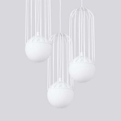 Chandelier on a string BRINA 3xG9/8W/230V white