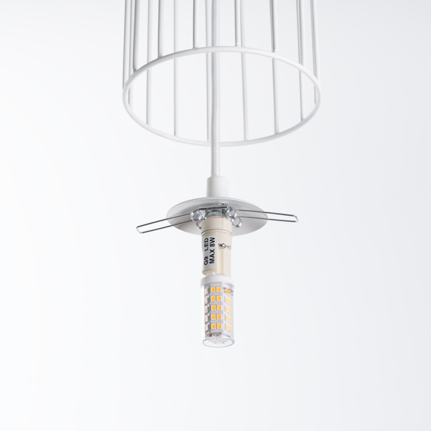 Chandelier on a string BRINA 3xG9/8W/230V white