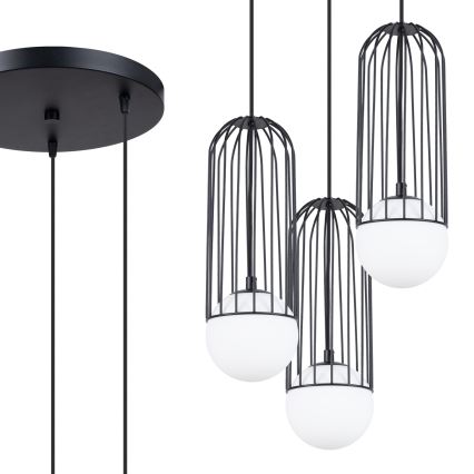 Chandelier on a string BRINA 3xG9/8W/230V black