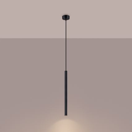 Chandelier on a string ARCHE 1xG9/8W/230V black