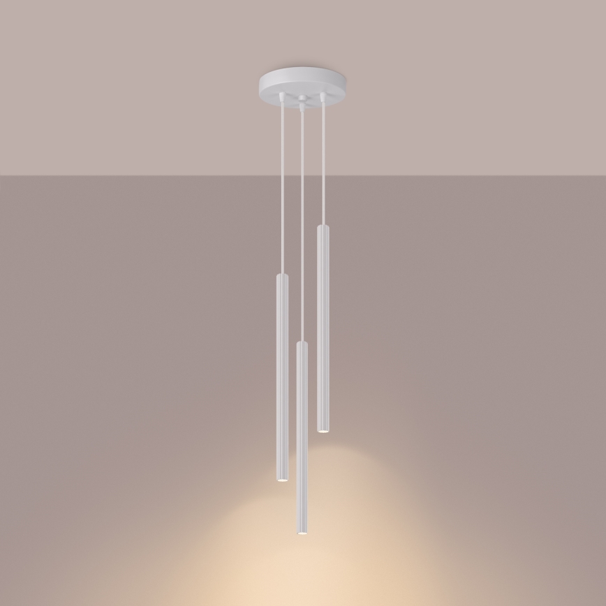 Chandelier on a string ARCHE 3xG9/8W/230V white