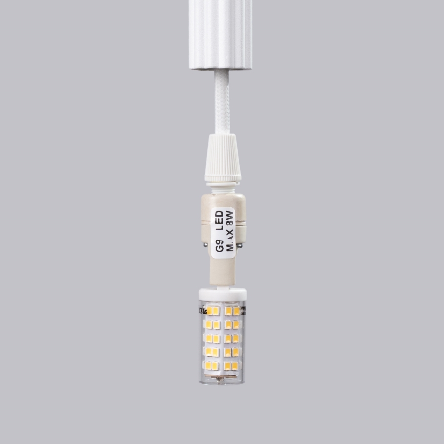 Chandelier on a string ARCHE 3xG9/8W/230V white