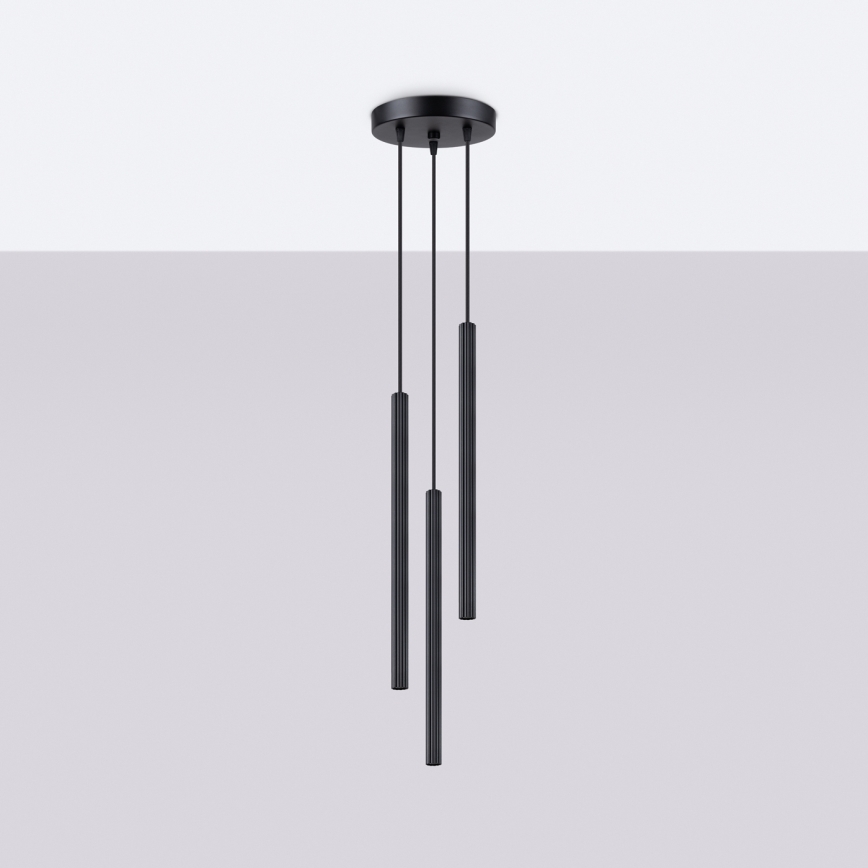 Chandelier on a string ARCHE 3xG9/8W/230V black