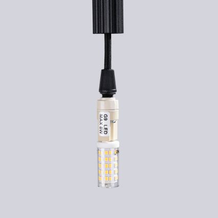 Chandelier on a string ARCHE 3xG9/8W/230V black