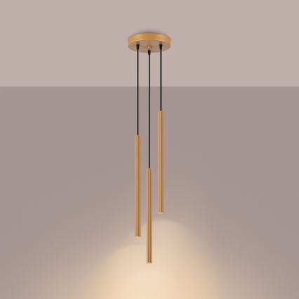 Chandelier on a string ARCHE 3xG9/8W/230V gold