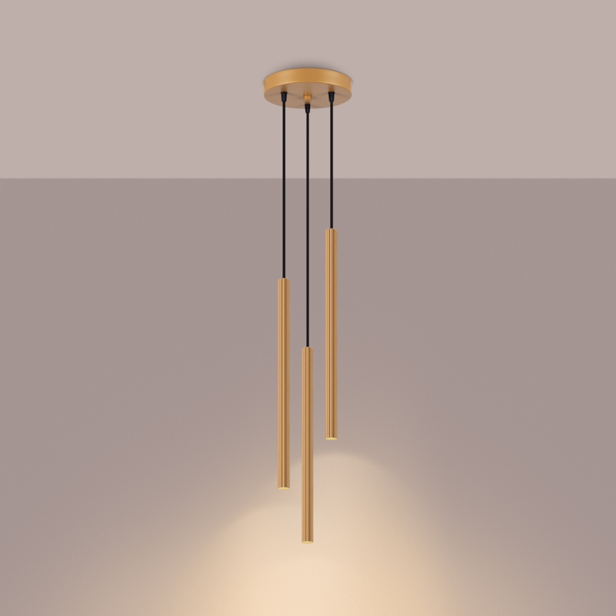 Chandelier on a string ARCHE 3xG9/8W/230V gold