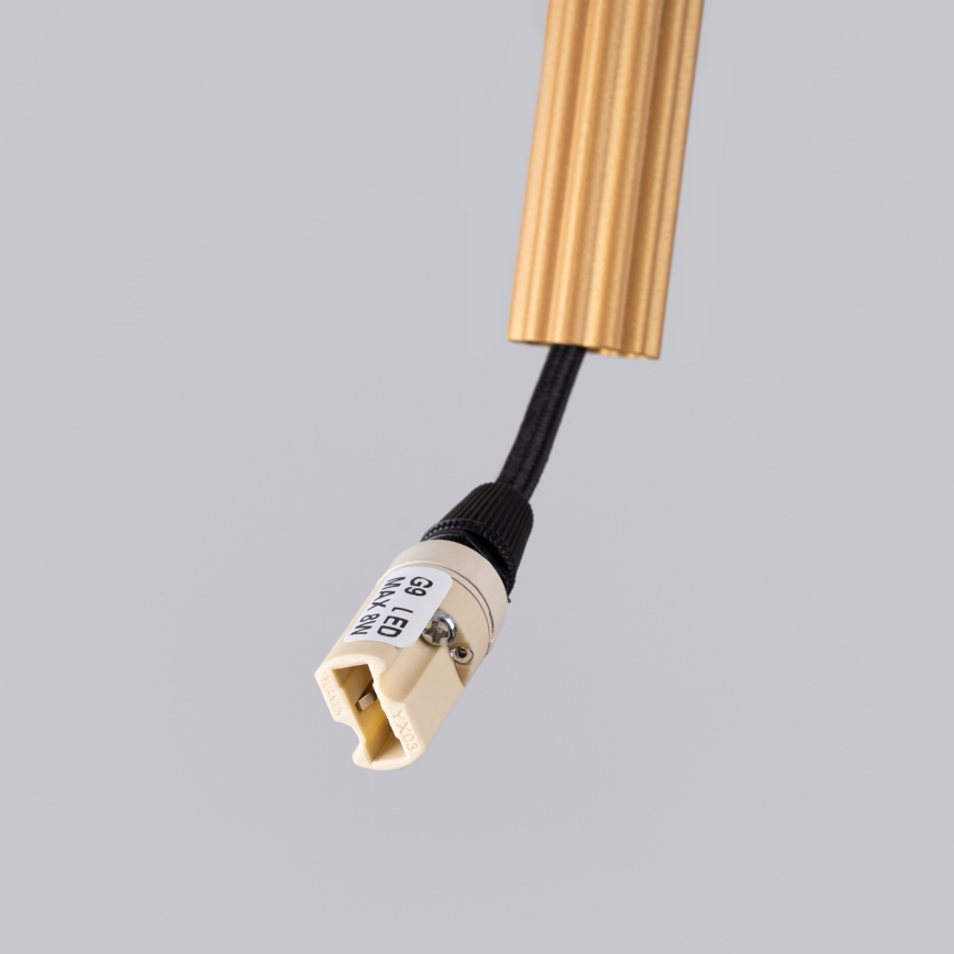 Chandelier on a string ARCHE 3xG9/8W/230V gold