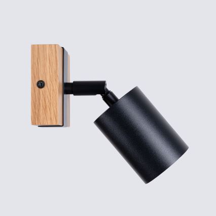 Wall spotlight FAGER 1xGU10/10W/230V black