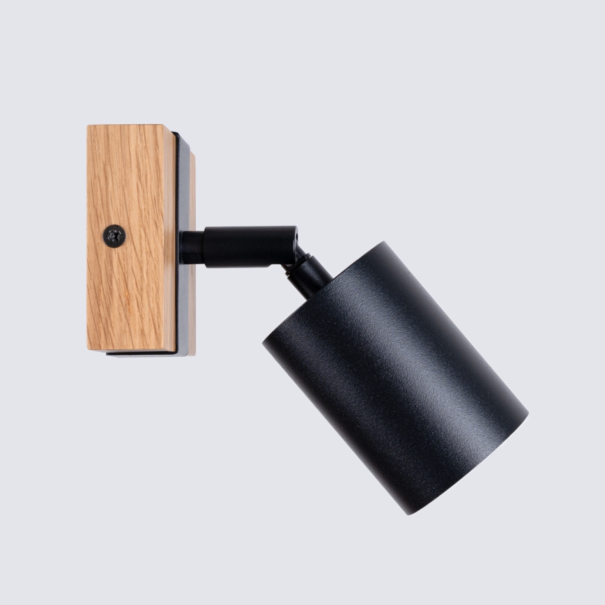 Wall spotlight FAGER 1xGU10/10W/230V black