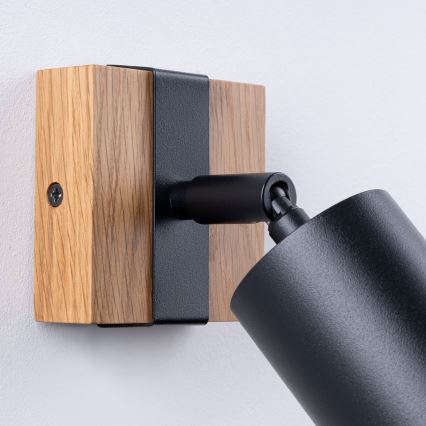 Wall spotlight FAGER 1xGU10/10W/230V black