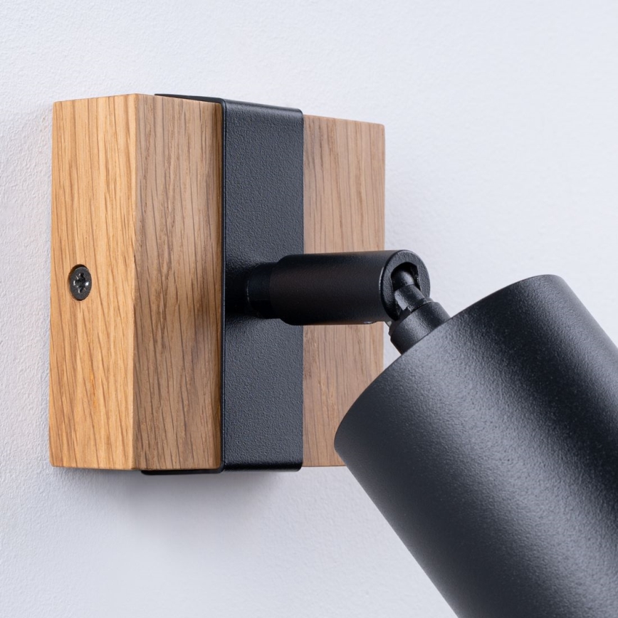Wall spotlight FAGER 1xGU10/10W/230V black