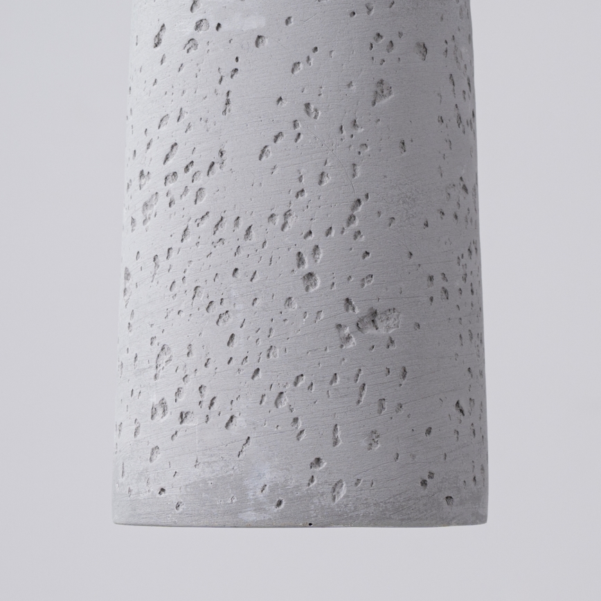 Chandelier on a string ELECTRA 1xGU10/10W/230V concrete/grey